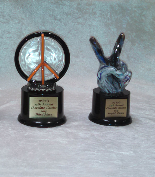 Oregon Coast Glassworks Peace Trophies