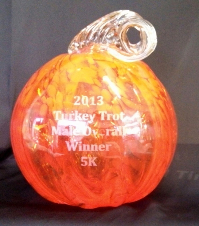 Glass Pumpkin Trophy